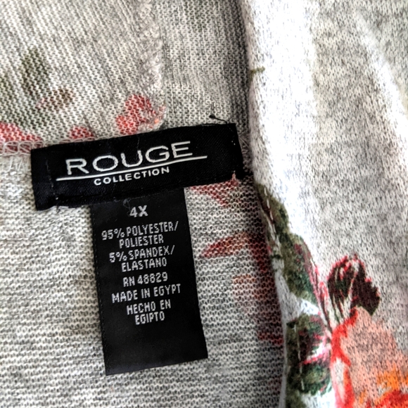Rouge Collection Floral Cardigan Duster - Picture 8 of 8